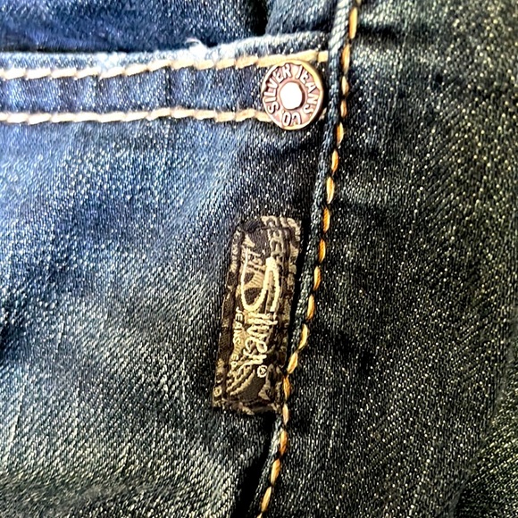 SOLD Silver Zac men’s jeans. 38/34 Relaxed Fit Bootcut Straight Leg Jeans EUC - Picture 9 of 9